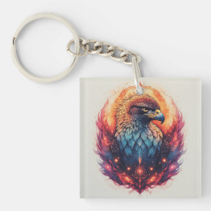 🦅 Bold Eagle Art Sky Spirit Charm 🦅 Key Ring