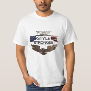 Bold Eagle Emblem Tee – America Strong, Style