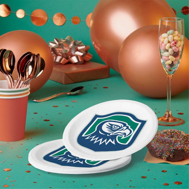 Bold Eagle Head Mascot Logo Paper Plate (Creator Uploaded)