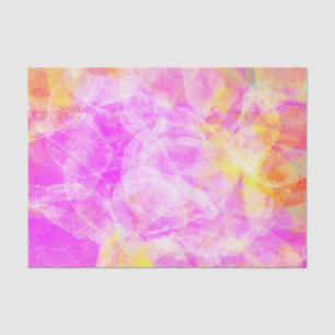 Bold Eclectic Pink and Yellow Abstract  Tissue Paper