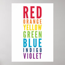 BOLD EDUCATIONAL CLASSROOM rainbow colour art char Poster