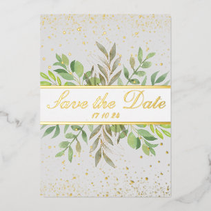 BOLD Elegant & Modern Gold Save The Date