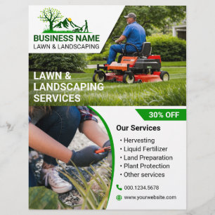 Bold & Engaging Lawn & Landscaping Print Ready Flyer