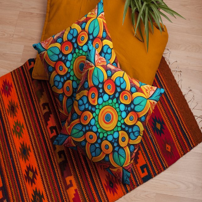 Bold Ethnic Mandala Cushion (Creator Uploaded)