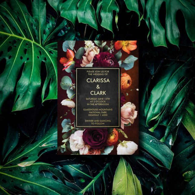 Bold Eucalyptus Wild Flower Orange Wedding (Creator Uploaded)