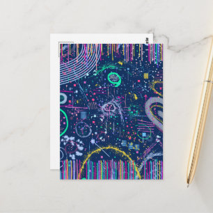Bold Explorer: Abstract Maximalism  Postcard