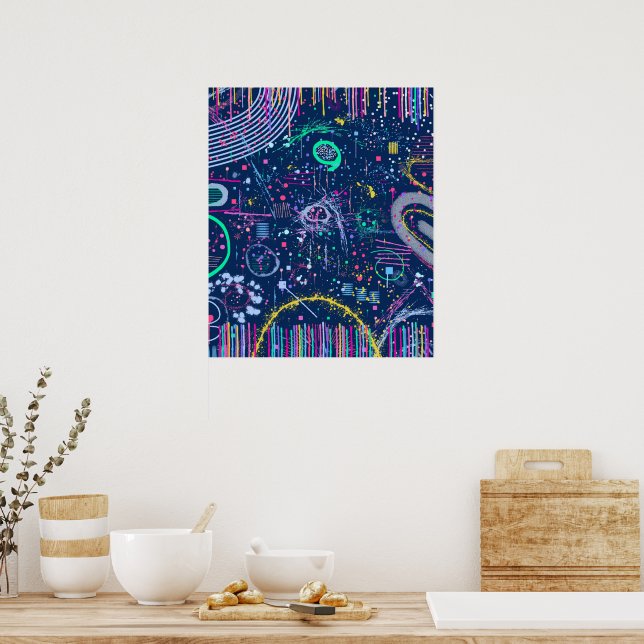 Bold Explorer: Abstract Maximalism  Poster (Kitchen)