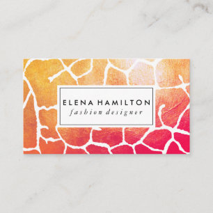 Bold Eye Catching Pattern Business Card