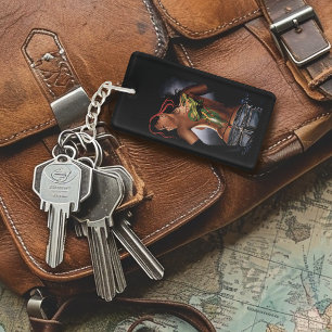 Bold  Fantasy Dragon Tattoo Woman Key Ring