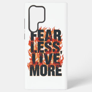 Bold Fiery Motivational Typography Samsung Galaxy Case