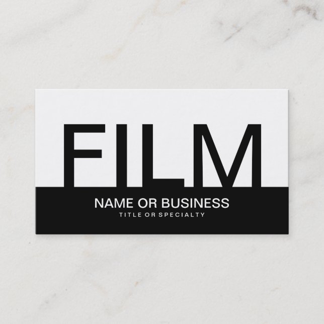 bold FILM Business Card (Front)