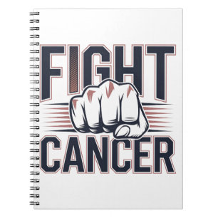  Bold Fist Graphic for Cancer Warriors Notebook
