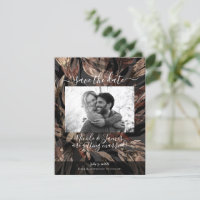 Bold Floral Botanical Wedding Save the Date  