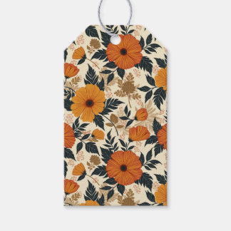 Bold Floral Geometry Gift Tags