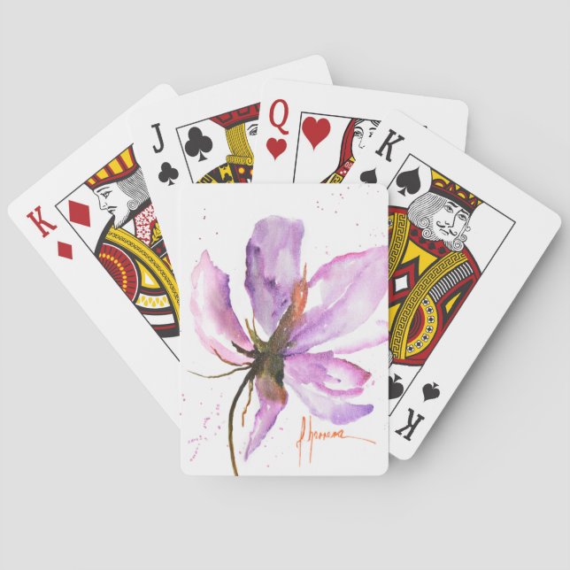 Bold Floral IV Playing Cards (Back)