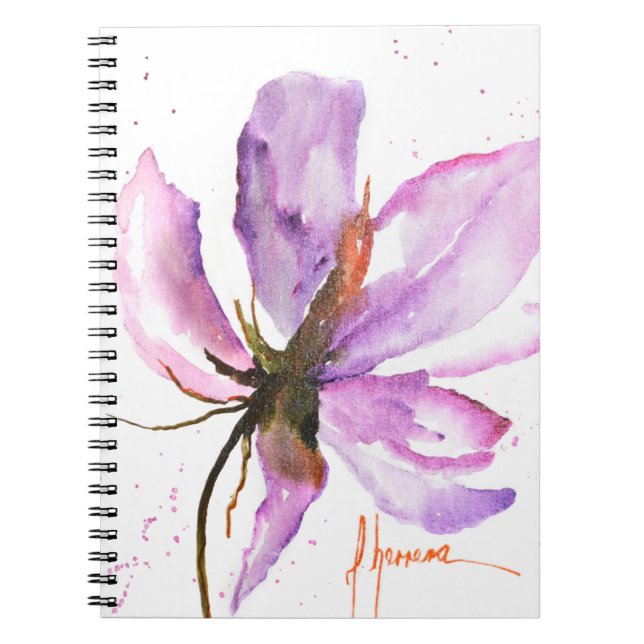 Bold Floral IV Spiral Notebook (Front)