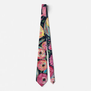 Bold Floral Tie