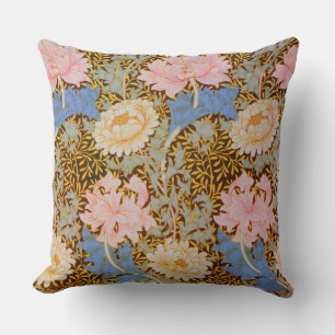 Bold Floral Wm Morris Design Cushion