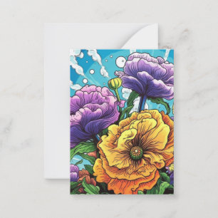 Bold flower card 