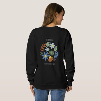 Bold Flower Print Sweatshirt
