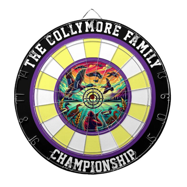 Bold Flying Ducks Target Art Dartboard (Front)