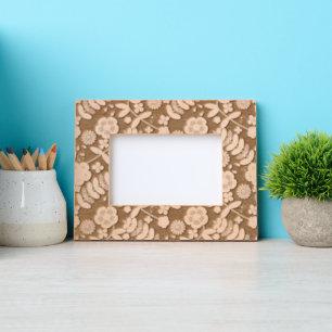 Bold Folk Floral Pattern Etched Frames