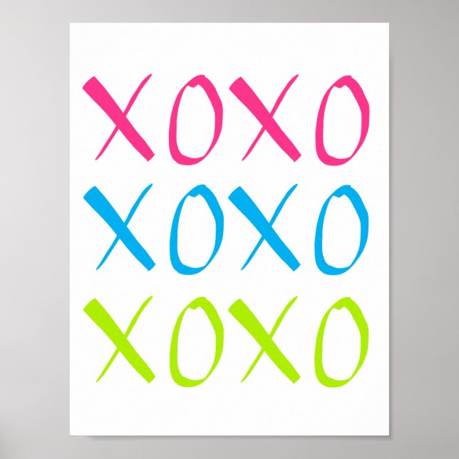 Bold font XOXO Poster (Front)