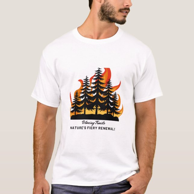 Bold Forest Fire Graphic Tee (Front)