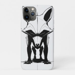 Bold Fox Silhouette - Monochrome Animal Art Case-Mate iPhone Case
