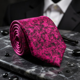 Bold Fuchsia Texture for Unapologetic Style Tie