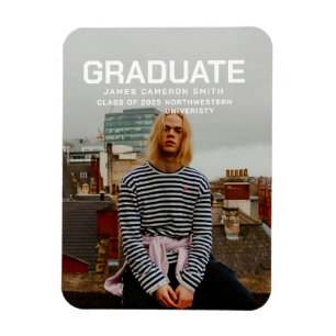 BOLD FULL BLEED PORTRAIT MINIMAL SINGLE PHOTO MAGNET