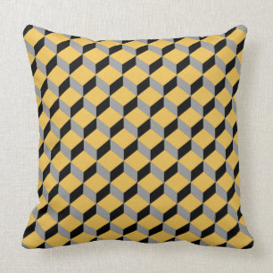 Bold Funky Optical Illusion Modern Patterned Cushion