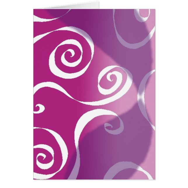 Bold Funky Scrolls - reverse pink-blend (Front)