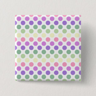 Bold Genderfae Pride Flag Colours Polkadots 15 Cm Square Badge