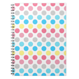 Bold Genderflux Pride Flag Colours Polkadots Notebook