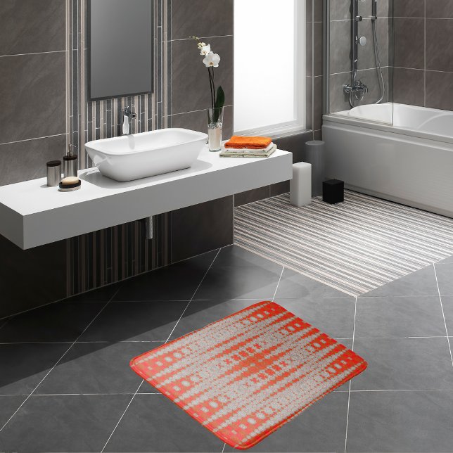 Bold geometric abstract bath mat (Creator Uploaded)