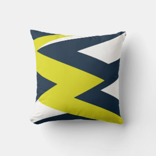 Bold Geometric Abstract Pattern Cushion