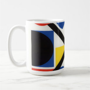 Bold Geometric Bauhaus Suprematist Art Coffee Mug