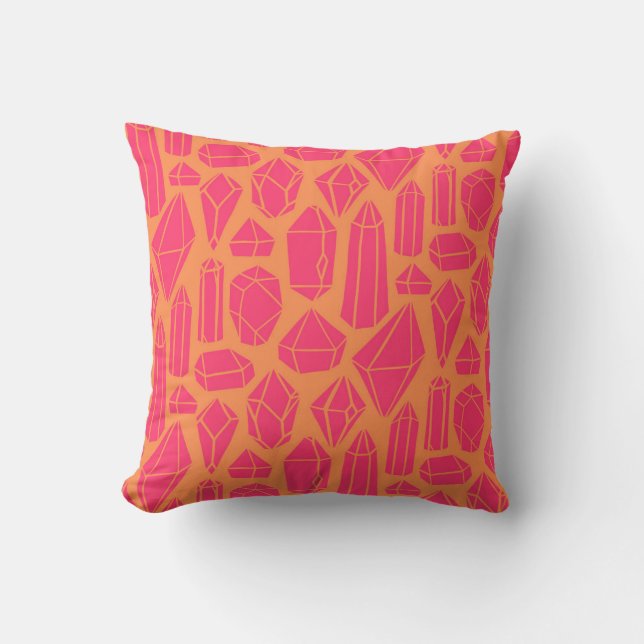 Bold Geometric Crystals Cushion (Front)
