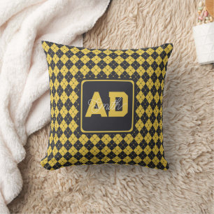 Bold Geometric Custom Pillow For Boy Baby Shower