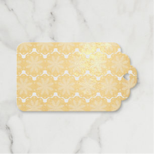 Bold Geometric Flower Design Gift Tags
