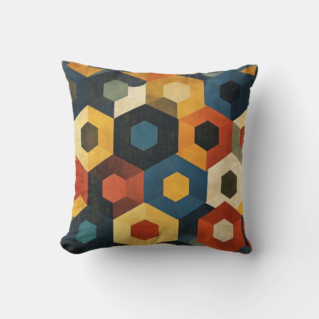 Bold Geometric Harmony Cushion (Front)