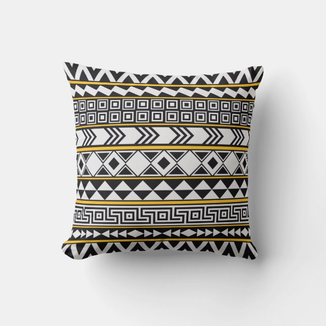 Bold Geometric Pattern Cushion (Front)