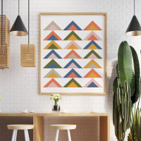 Bold Geometric Pattern in Fall and Autumn Colour