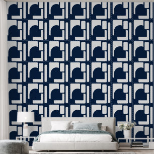 Bold Geometric Statement Accent Wallpaper