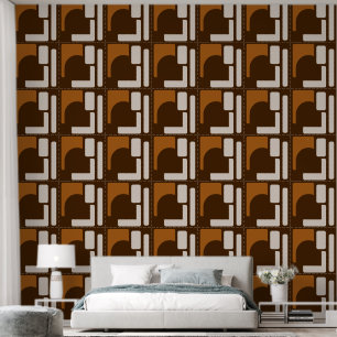Bold Geometric Statement Accent Wallpaper