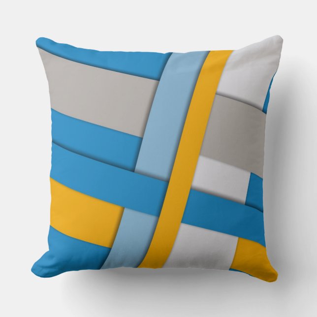 Bold Geometric Throw Pillow (Front)
