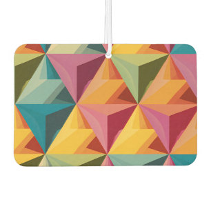 Bold Geometric Triangle Pattern  Car Air Freshener