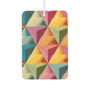 Bold Geometric Triangle Pattern  Car Air Freshener