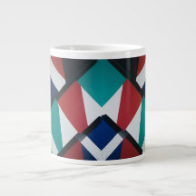 Bold Geometric Triangles – Speciality Jumbo Mug